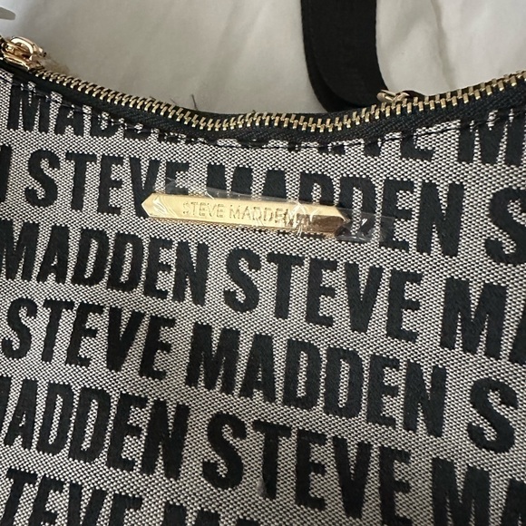NWT Steve Madden Bbllie Crossbody Bag Black Gray - Picture 6 of 11